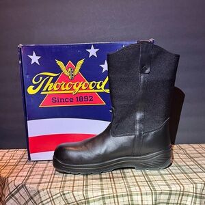 Thorogood Men's Black Leather Boots
